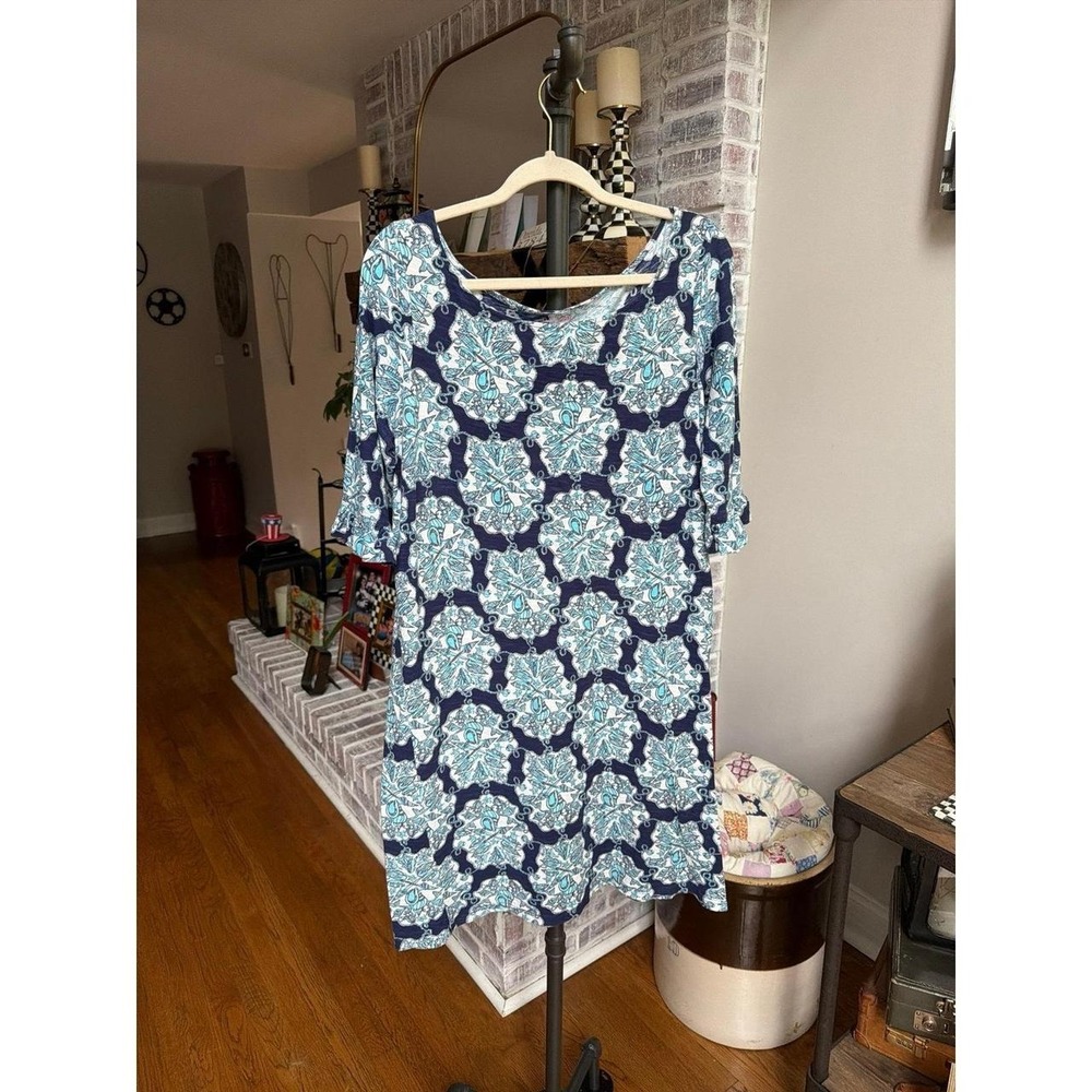 Lilly Pulitzer "Somerset" mini dress features a nautical-themed "Hey Sailor" XL